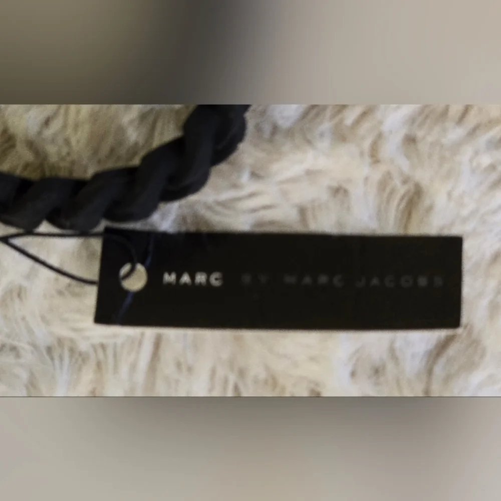 Marc By Marc Jacobs Black Silicone Spiral Bracelet NWT